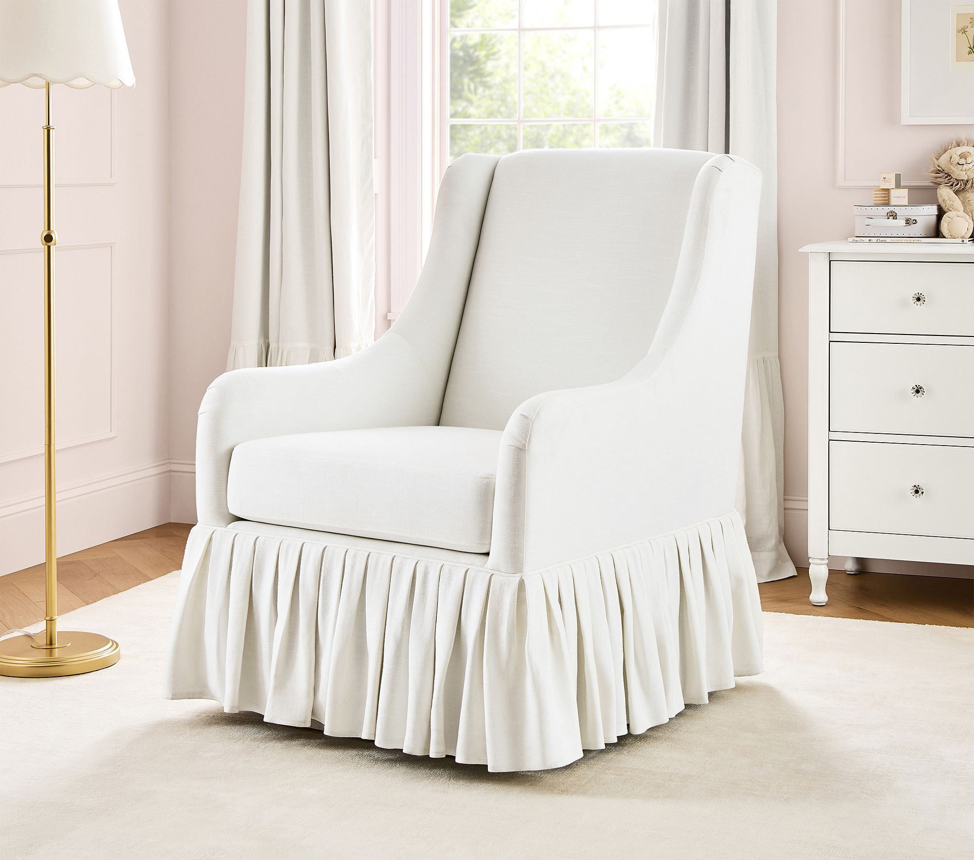 Merced Skirted Glider | Pottery Barn Kids