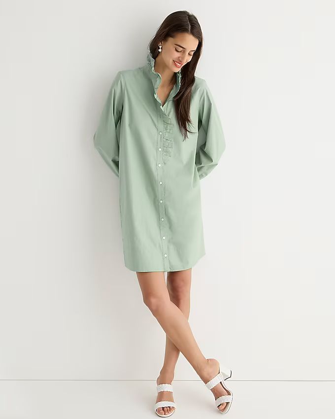 Cottage shirtdress in cotton poplin | J.Crew US