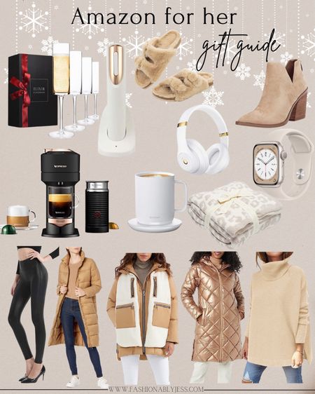Amazon gift ideas for her! All price ranges makes this gift guide a great place to start shopping for that special woman in your life! From a Nespresso machine to cozy slippers, this gift guide has got it covered! 

#LTKGiftGuide #LTKSeasonal #LTKHoliday