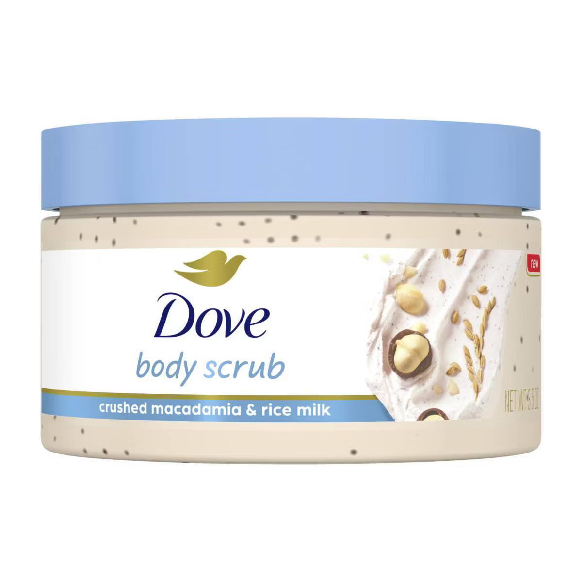 Dove Beauty Mini Body Scrub - Crushed Macadamia & Rice Milk - Trial Size - 3.5oz | Target
