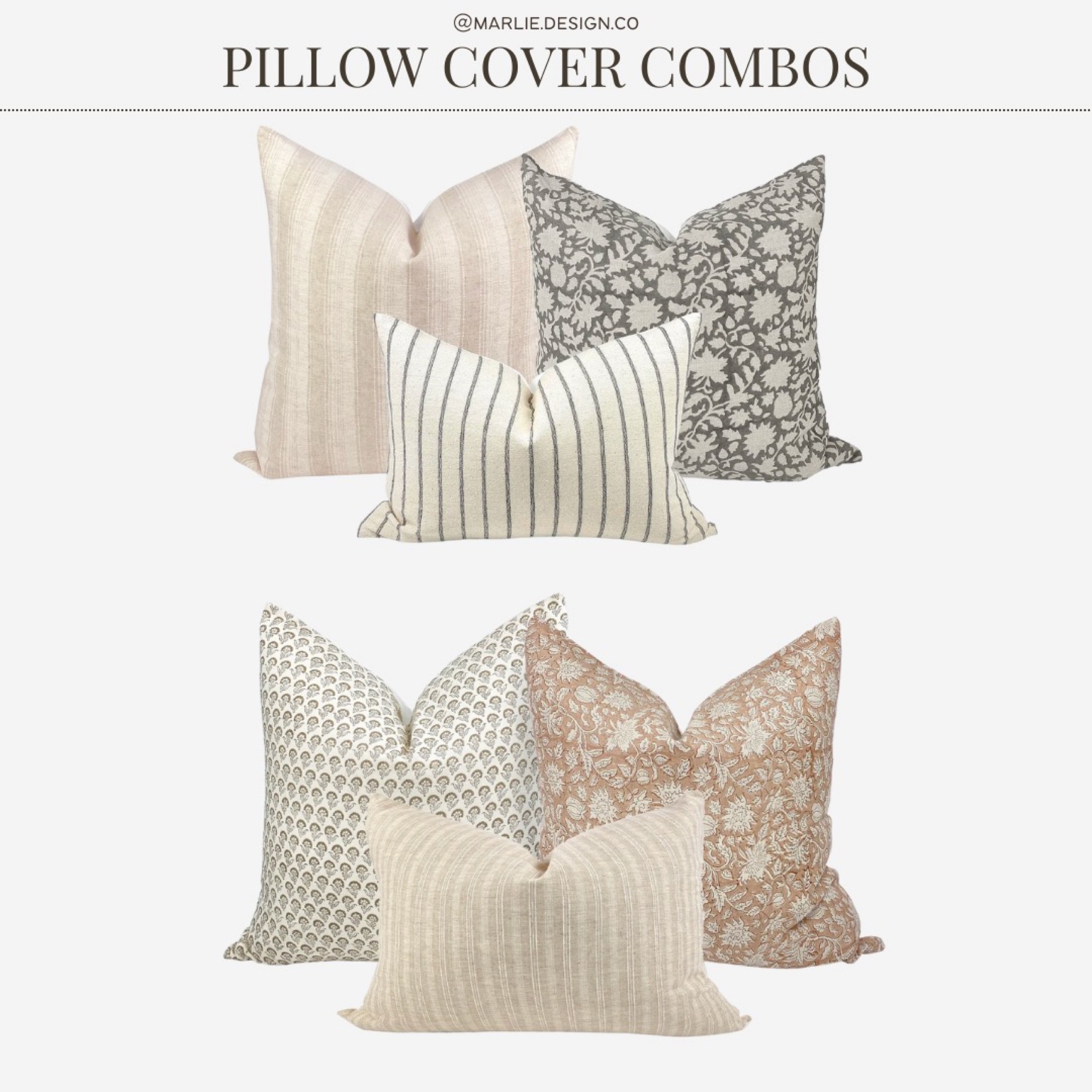 Neutral Pillow Cover Combo | Etsy | pillow covers | floral pillow cover | striped pillow cover 

#LTKhome #LTKstyletip