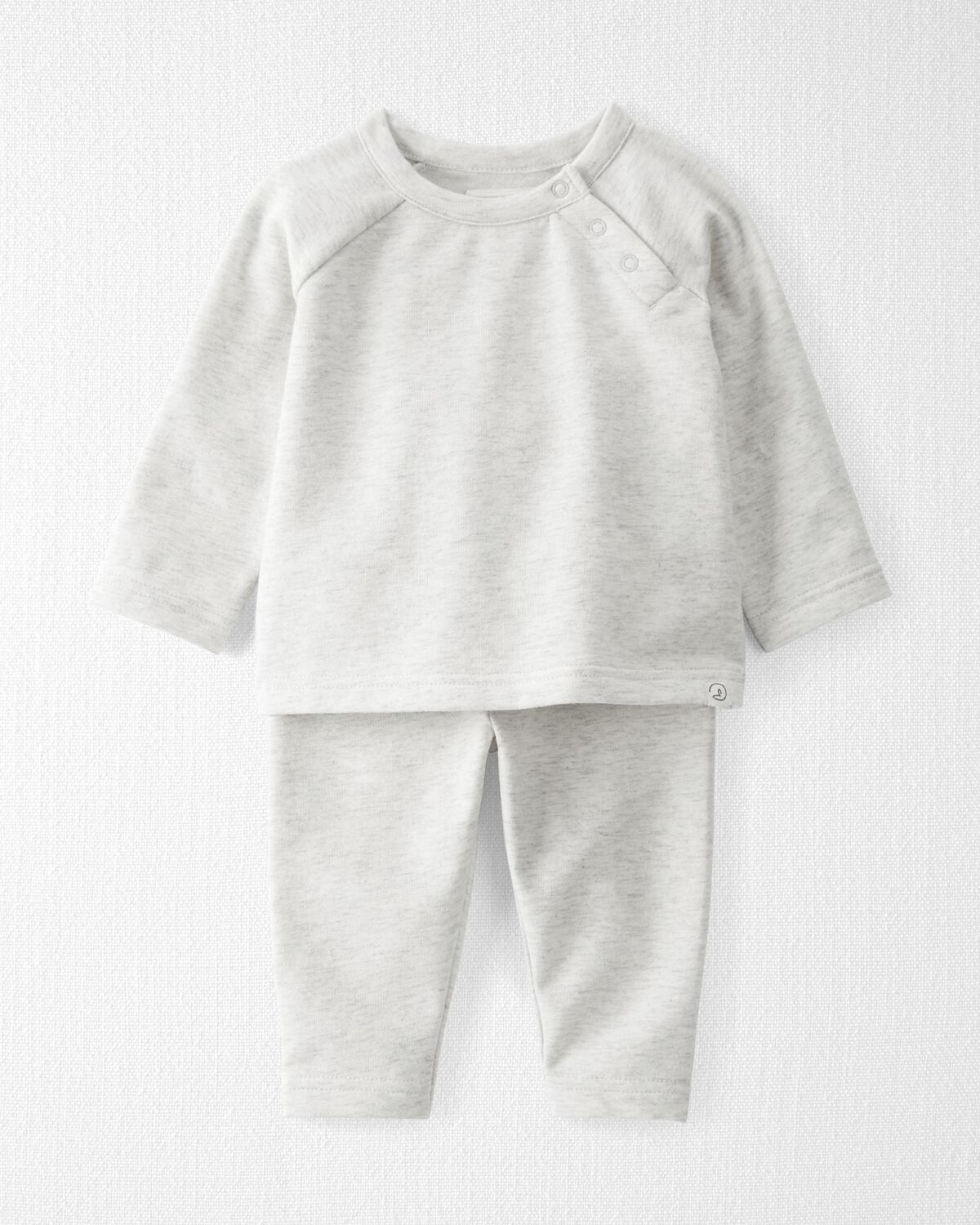 Heather Gray Baby 2-Piece Fleece Set Made with Organic Cotton in Heather Gray | carters.com | Carter's