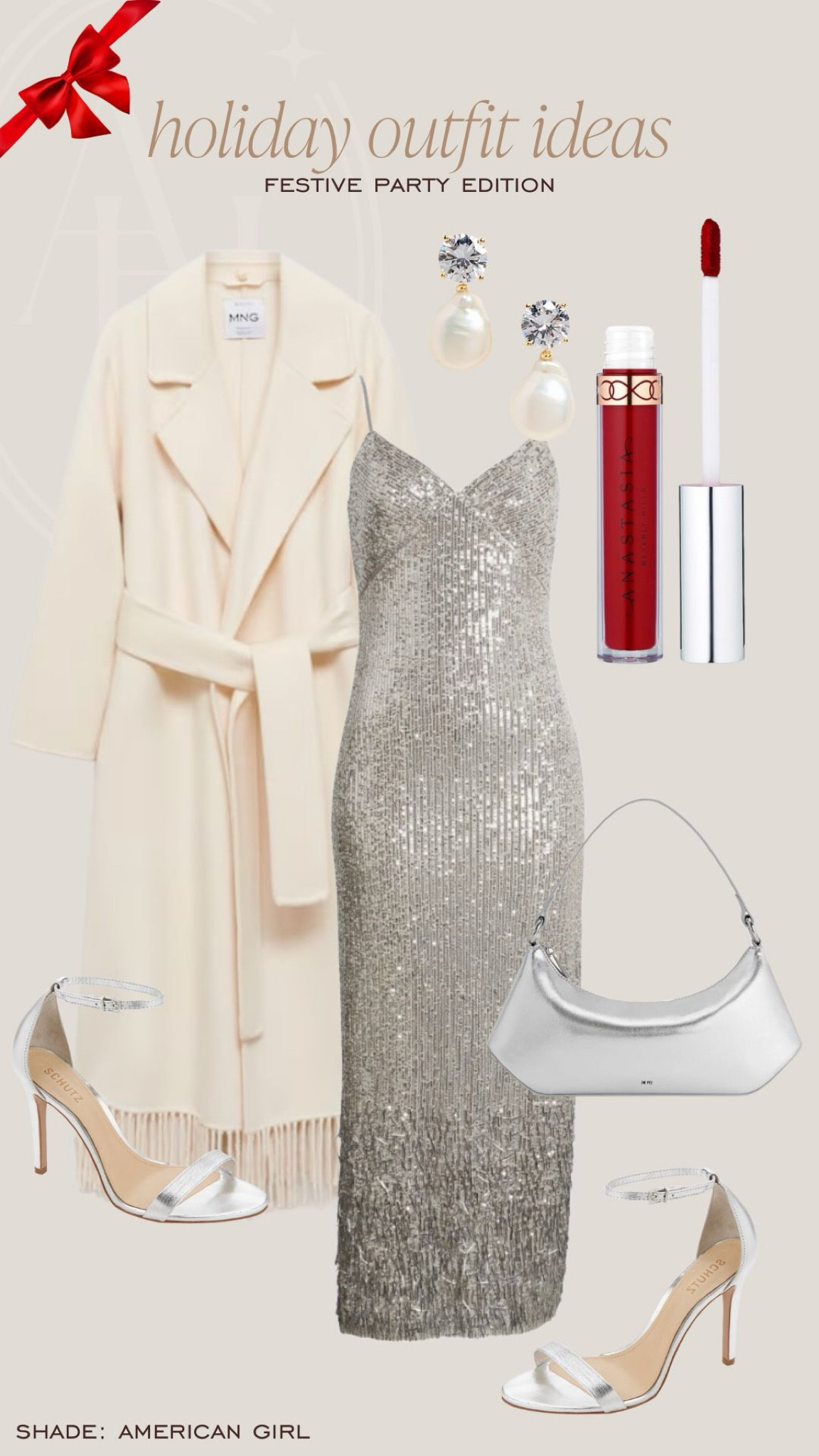 Holiday outfit ideas. This sequin dress and silver bag are perfect for a holiday party. 

#LTKSeasonal #LTKStyleTip #LTKHoliday