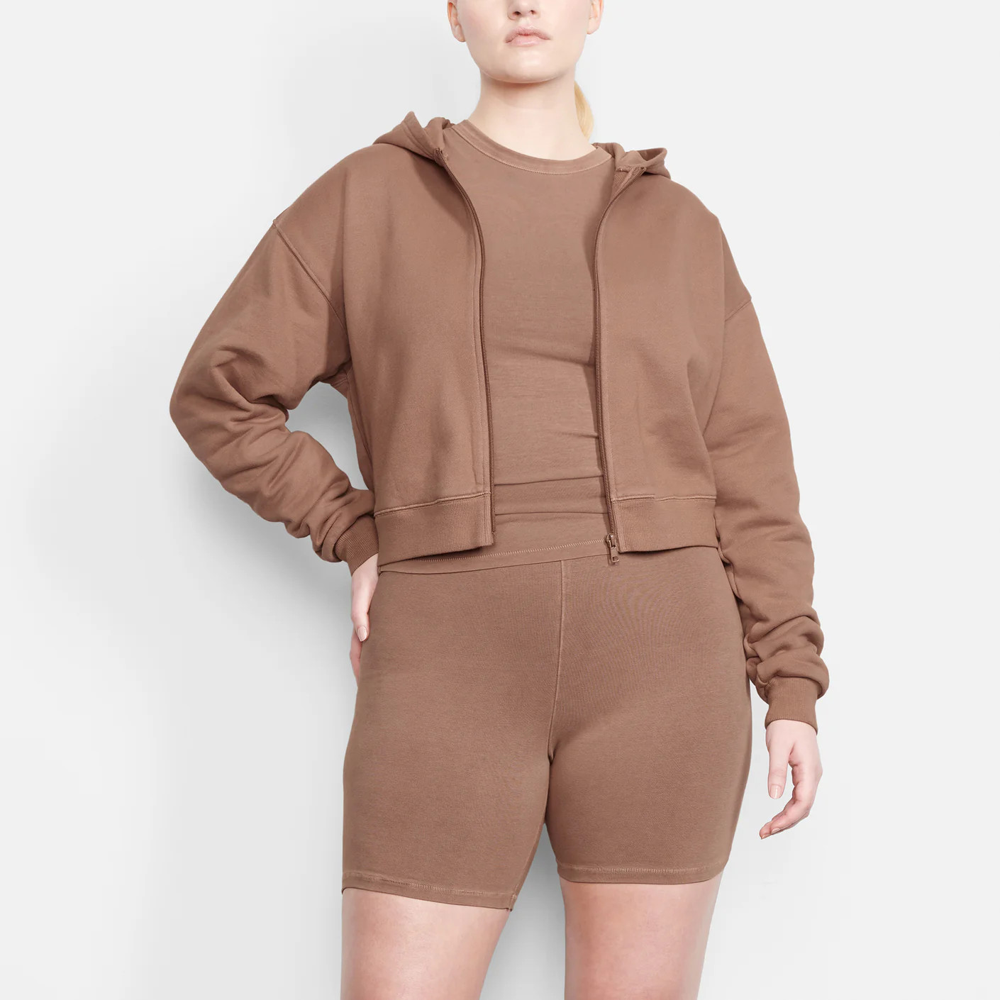 Outdoor Fleece Zip Up - Tigers Eye | SKIMS | SKIMS (US)