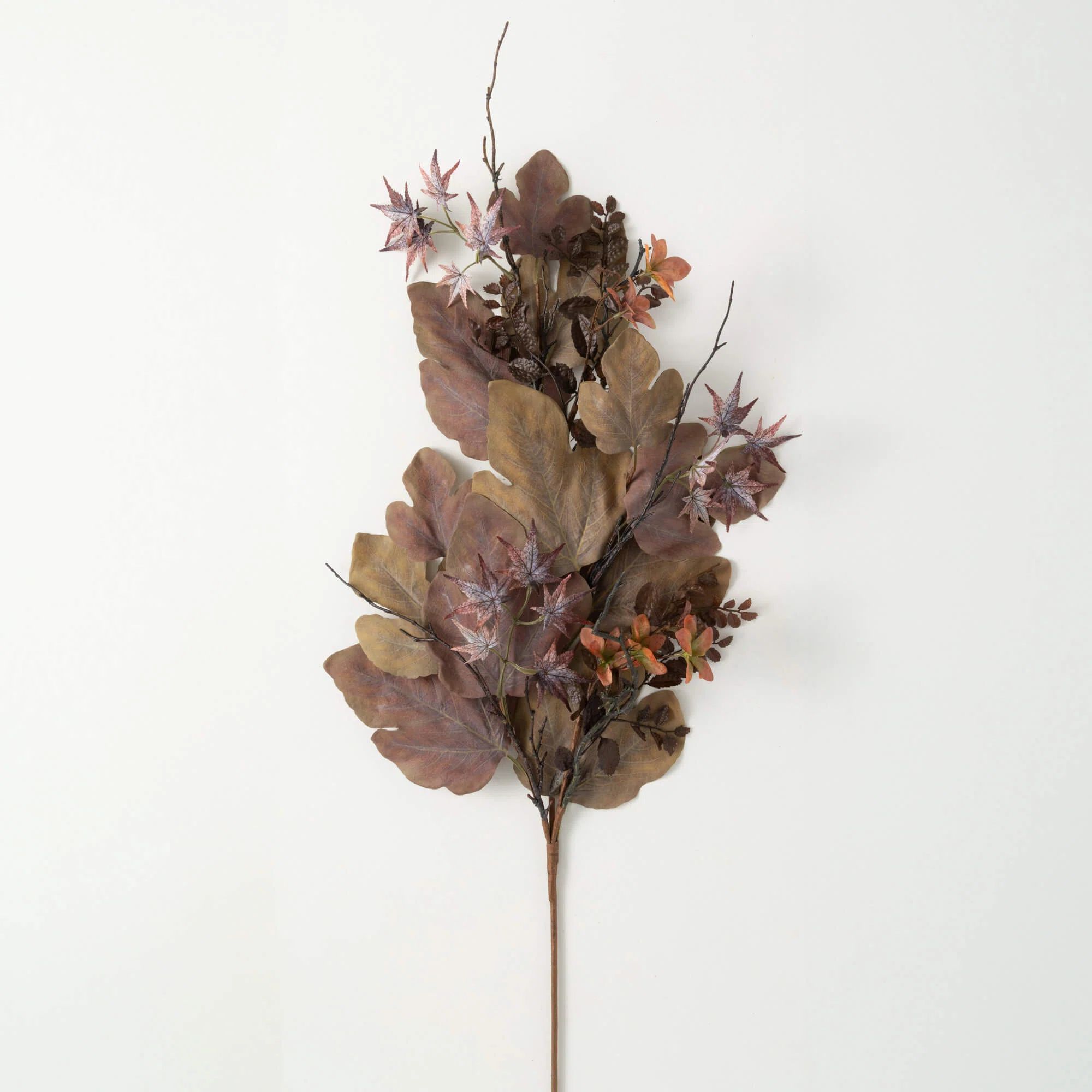 Primrue 45" Artificial Mixed Leaf Rustic Fall Spray, Brown | Wayfair | Wayfair North America