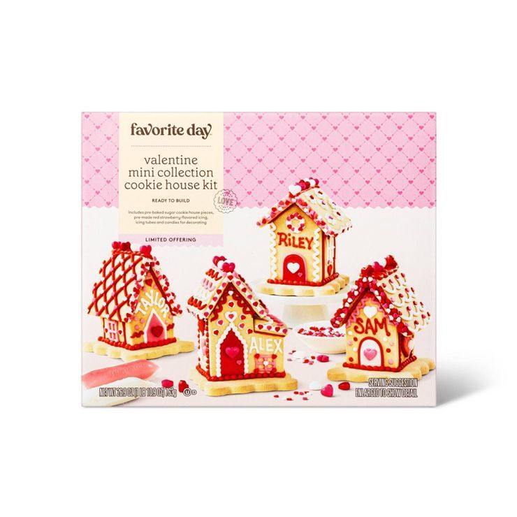 Valentine's Mini Village Cookie Kit - 27oz - Favorite Day™ | Target