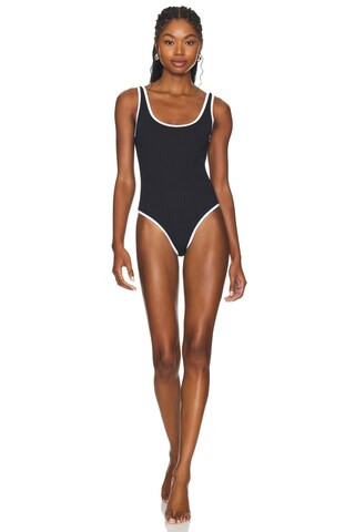 Solid & Striped The Annemarie One piece in Blackout from Revolve.com | Revolve Clothing (Global)