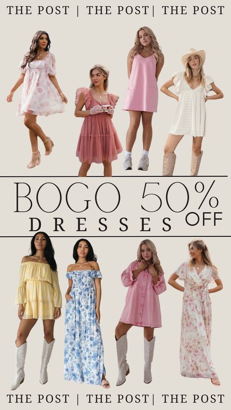 BOGO 50% off Dresses ! Code - BOGO50

#LTKFestival #LTKFindsUnder100 #LTKParties