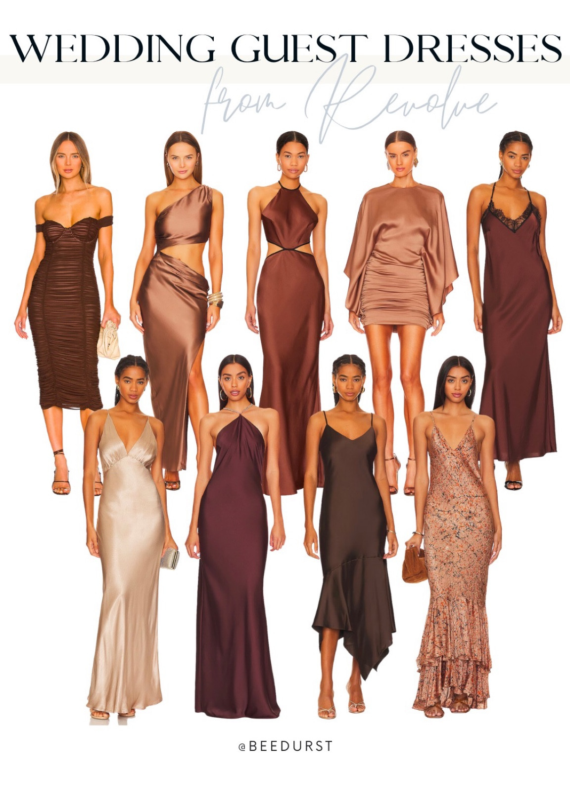 Fall weddings guest dresses from Revolve, fall formal dresses, fall dresses, date night outfit, brown dress

#LTKwedding #LTKstyletip #LTKSeasonal