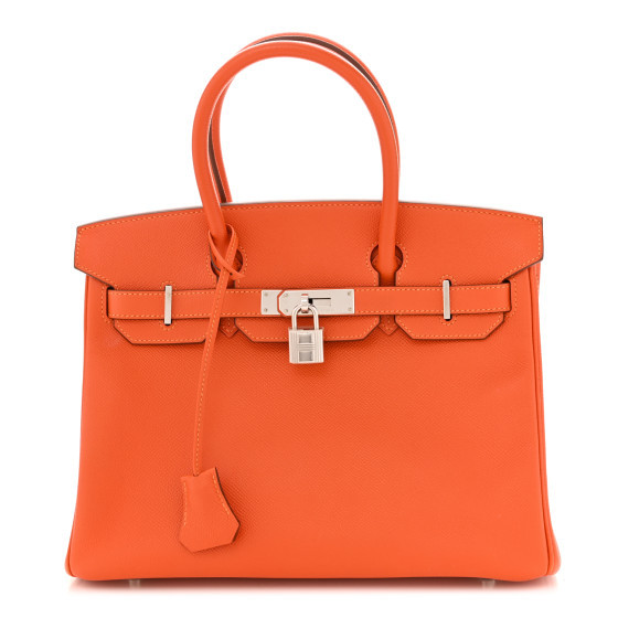 Hermes Epsom Birkin 30 Orange Poppy | FASHIONPHILE (US)