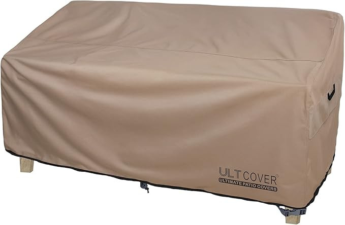 ULTCOVER Waterproof Outdoor Deep Seat Sofa Bench Cover 90W x 40D x 35H inch Patio Furniture Couch... | Amazon (US)