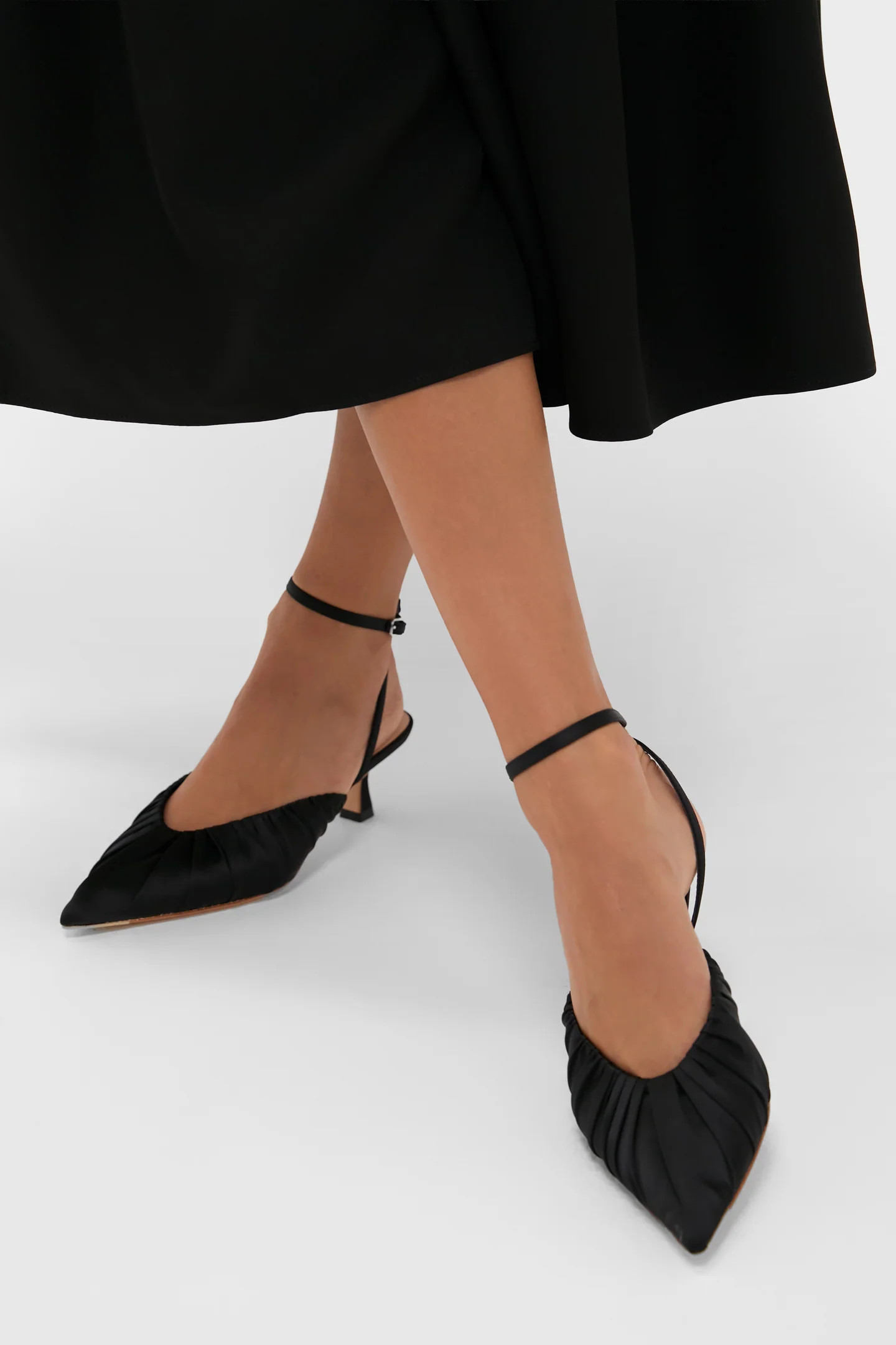 Black Satin Rio Heels | Tuckernuck (US)