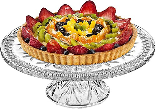 Lefonte Cake Stand, Crystal Footed Cake Plate Platter | Amazon (US)