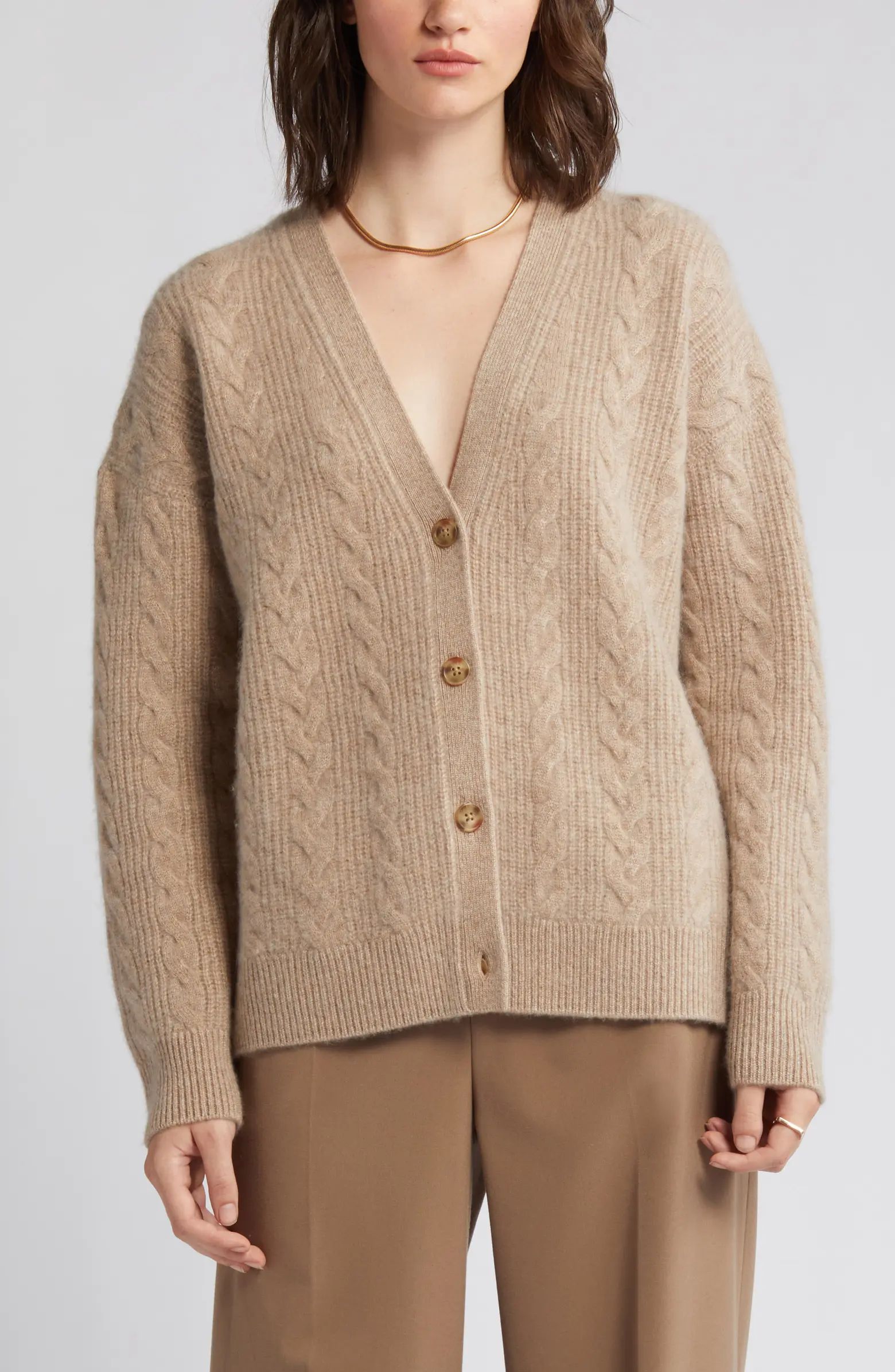 Cashmere Cable Cardigan | Nordstrom