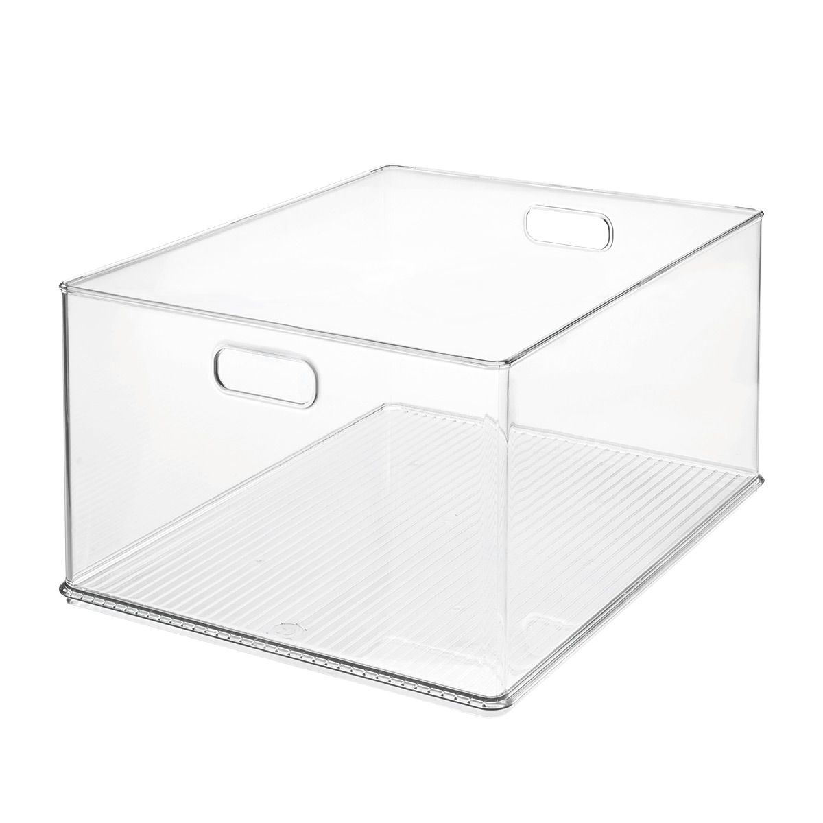 iDESIGN Small Stackable Closet Bin Clear | The Container Store