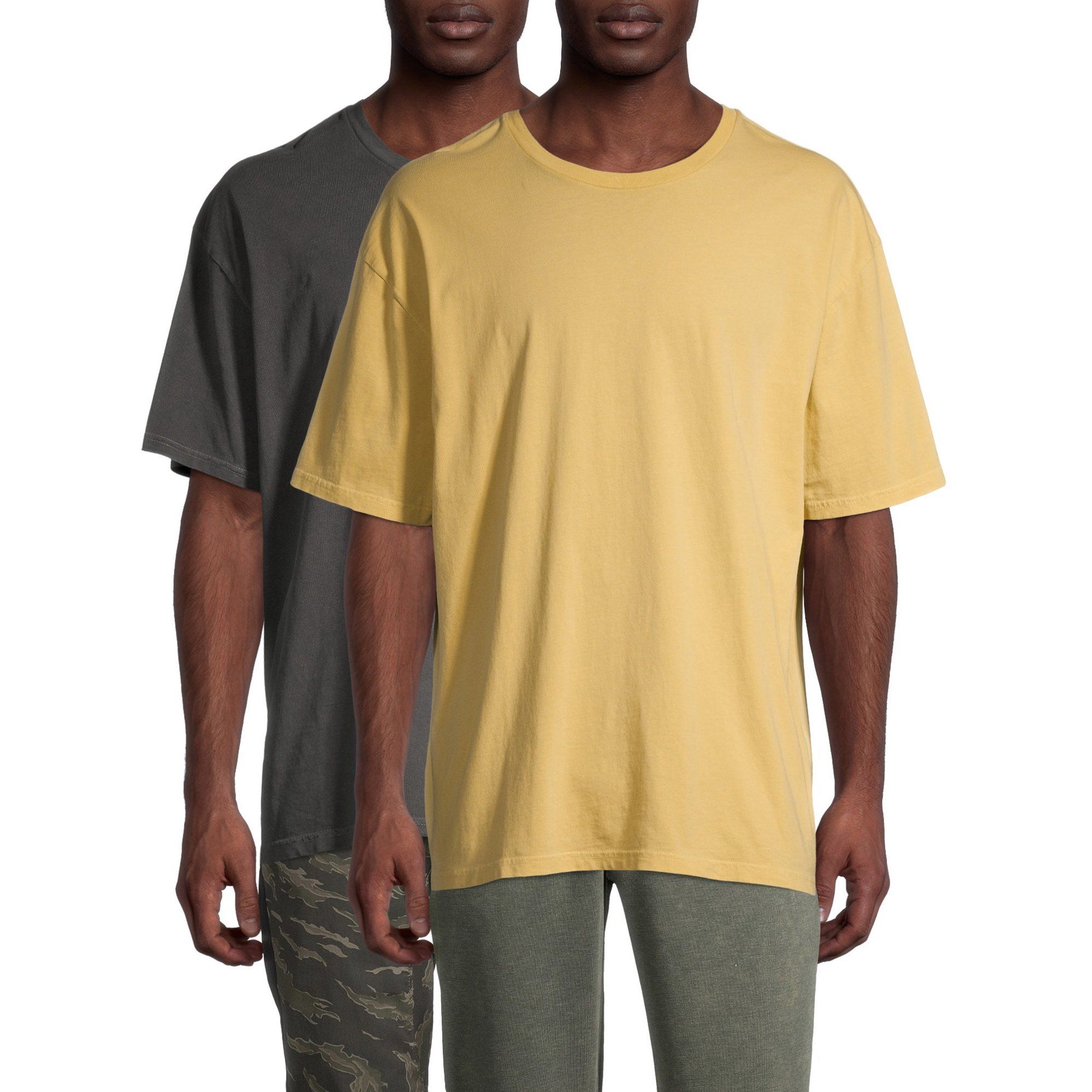 No Boundaries Men's Oversized T-Shirt, 2-Pack | Walmart (US)