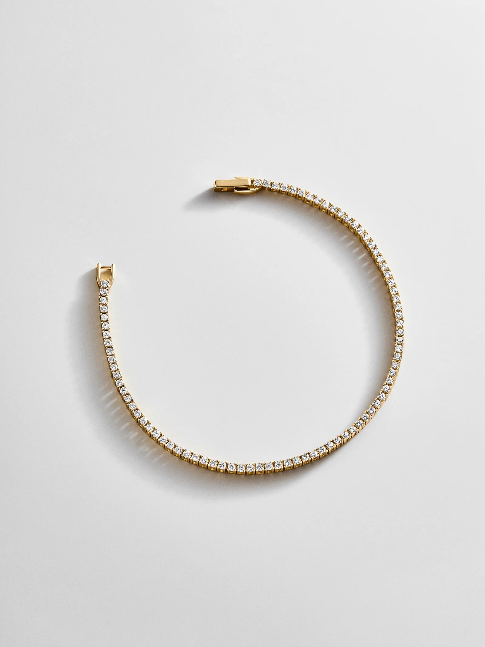 Billie 18K Gold Tennis Bracelet  - 18K Gold Plated Sterling Silver | BaubleBar
