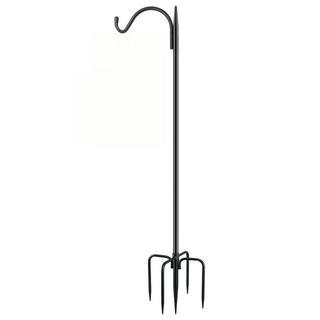 48 in. Upgrade Version Shepherds Hook Bird Feeder Pole with 5 Prongs Base, Heavy Duty Outdoor Garden Poles | The Home Depot