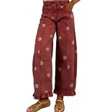 utcoco Barrel Jeans Women 2026 Floral Print Wide Leg Jeans Y2k Patchwork Baggy Boyfriend Denim Pa... | Walmart (US)