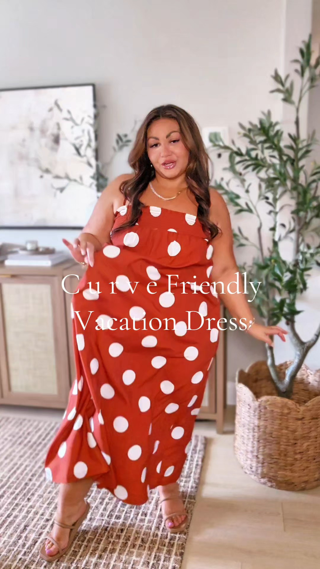 Polkadot Maxi Dress is perfect for vacation!I couldn't link the exact dress, but I linked similar options. 

#LTKPlusSize #LTKMidsize #LTKTravel