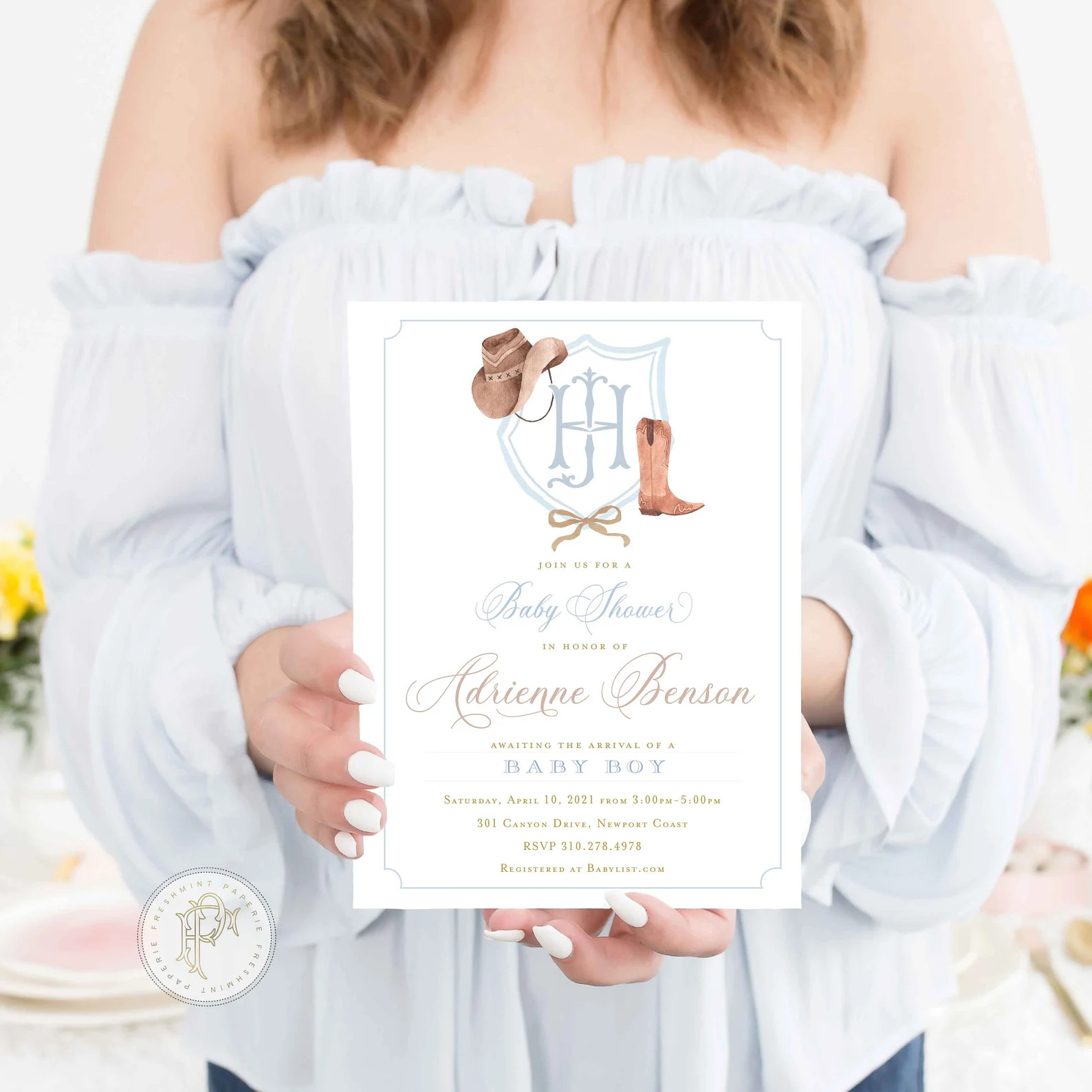 Western Baby Shower Invitation, Western Invitation, Cowboy Invitation, Western Baby Shower, Rodeo... | Etsy (US)