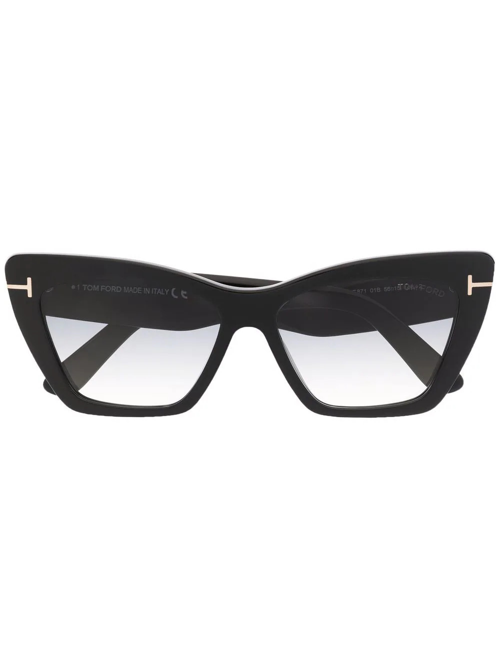 TOM FORD Eyewear Whyatt butterfly-frame sunglasses - Black | Farfetch Global