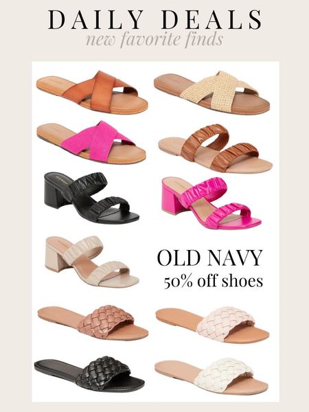 DAILY DEALS: 50% off old navy shoes!!!

Queen Carlene, sandals, sale alert, deal alert, old navy, sandals, affordable 

#LTKsalealert #LTKshoecrush #LTKunder50