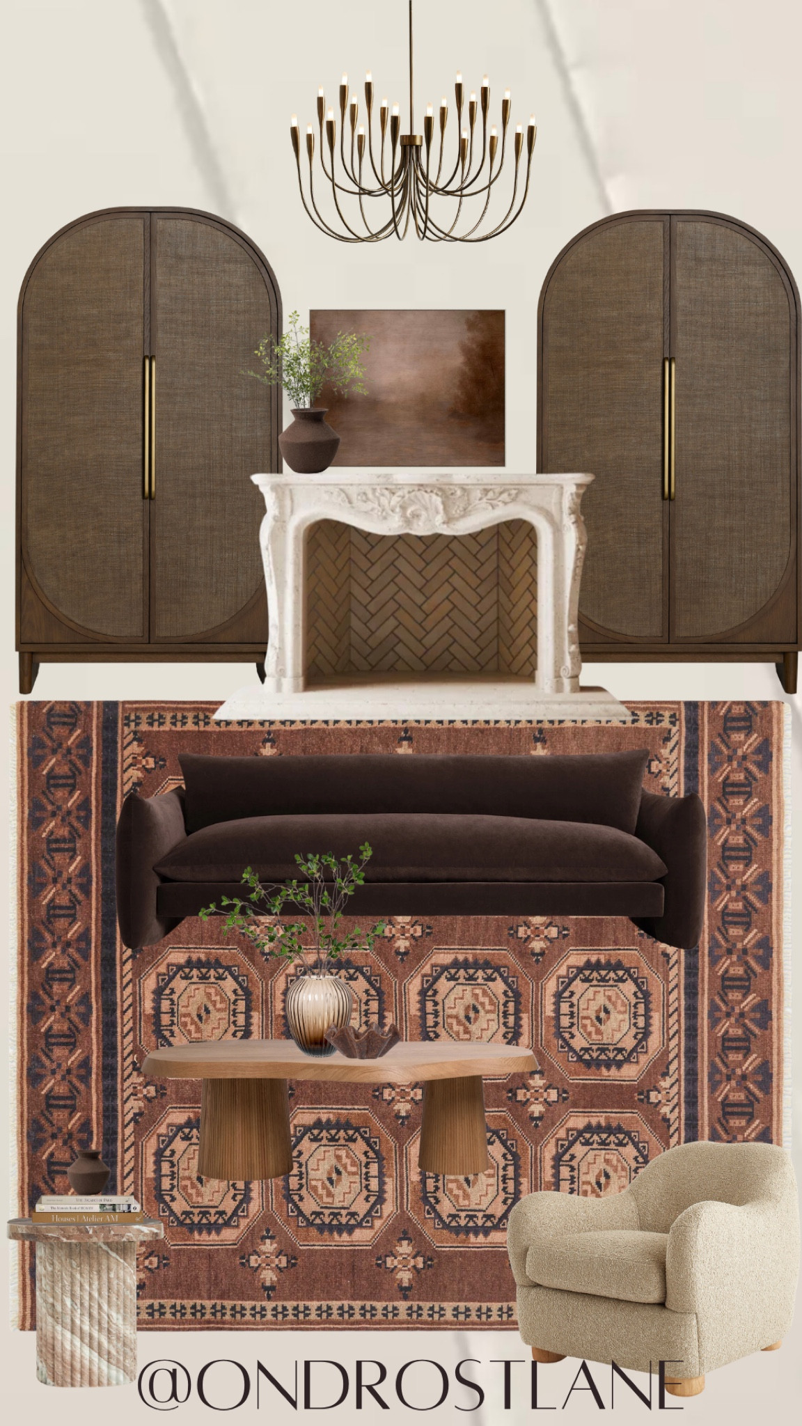 Family room inspo #moodydecor #homedecor #velvetcouch 

#LTKHome #LTKSaleAlert #LTKVideo