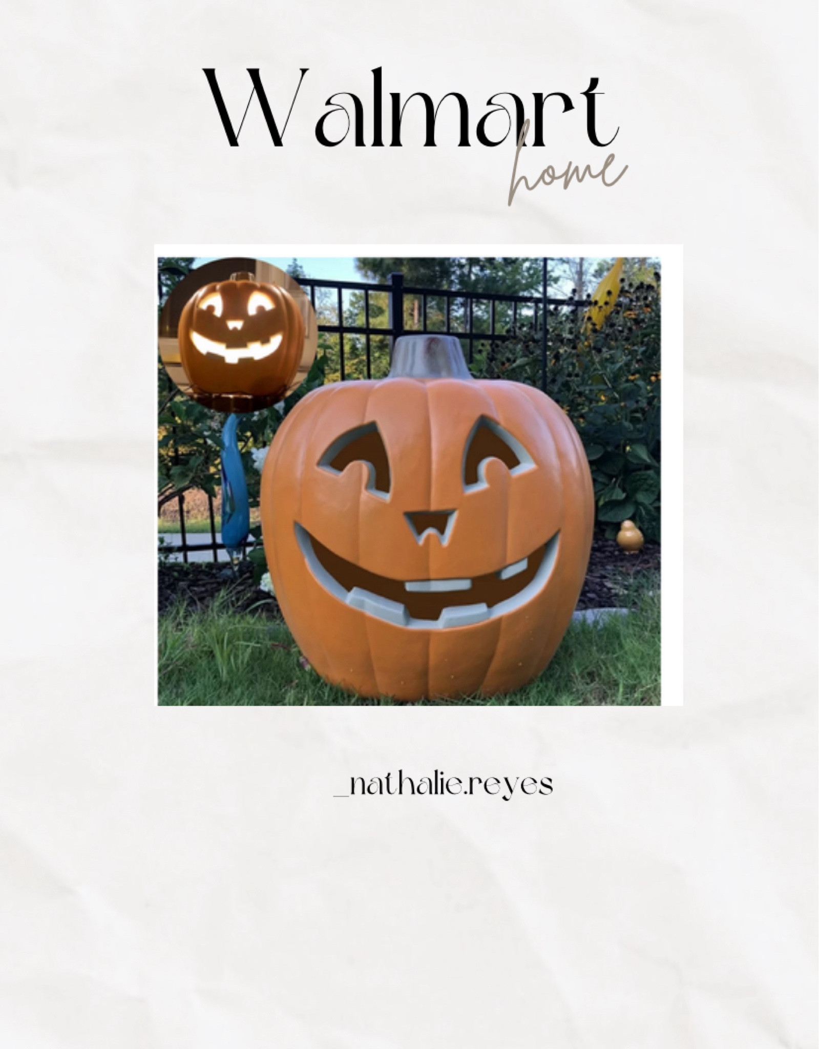 Walmart home finds this Jack o lantern are great decorate outside ✨🎃 #pumpkins Halloweendecor 
#falldecor

#LTKSeasonal #LTKHome