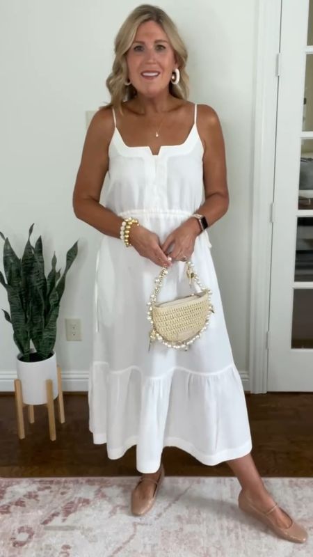 ☀️This “Summer Day Dress” from @darling is going with me to the beach in a couple of weeks!

😊It is lightweight and airy.  It is flowy and hangs beautifully. 
I’m in LOVE with the feminine and romantic style.

🫶Wear it alone with strappy sandals and a straw bag for the ultimate “summer” look.
Or perhaps a denim jacket and chunky heels for a fun vibe.

☀️It’s versatile and classic.
Available in “sage” as well.

🔗Comment “Sundress” to shop.  Or click the link in my profile to @SHOP.ltk my account.

#thatsdarling #darlingsociety #sundress #cecelianewyork #meliebianco #easyspiritofficial #darlingpartner #easyspiritpartner #melibiancopartner #cecelianewyorkpartner #dolcevita #dolcevitashoes #dolcevitapartner