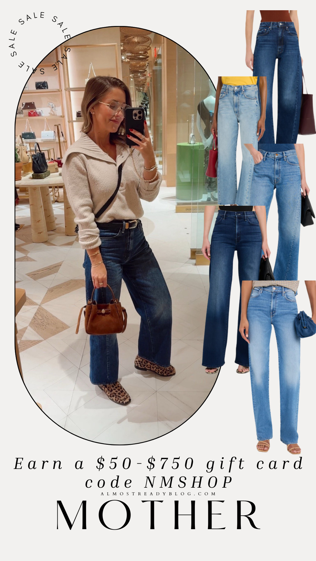 Neiman Marcus Earn a $50-$750 gift card with code NMSHOP.

mother jeans, mother jeans sale, capsule wardorbe, barell leg jeans, amanda west, almost ready blog. 

 

#LTKSaleAlert