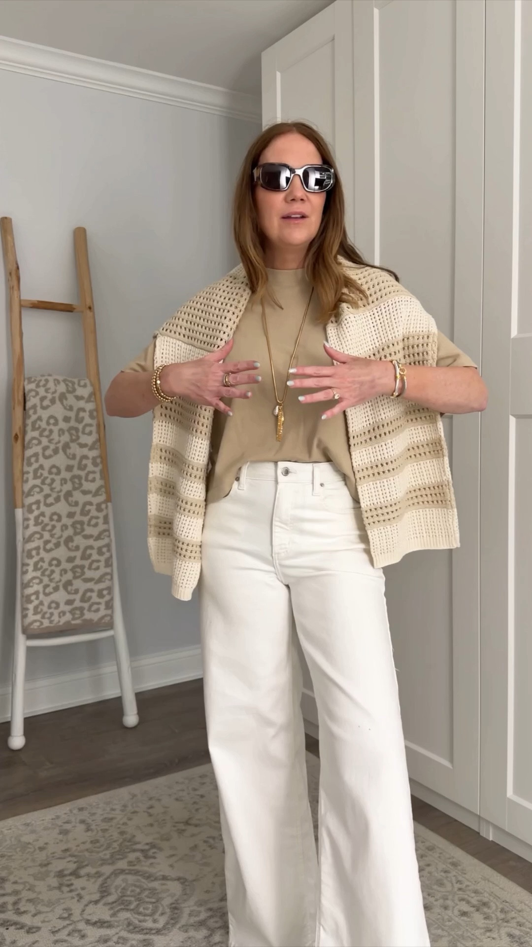 Another late neutral outfit from target that I am loving. The perfect $15 tee paired with the $28 wide leg white jeans that look, designer ￼￼

#LTKootd #LTKSeasonal #LTKgrwm