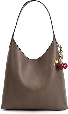 Faux Suede Hobo Bags Vegan Leather Shoulder Bag Tote for Women Medium Slouchy Designer Handbags P... | Amazon (US)