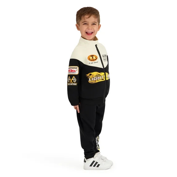 Cars Toddler Boy 2pc Active Jacket and Pant Set, Sizes 12 Months - 5T | Walmart (US)