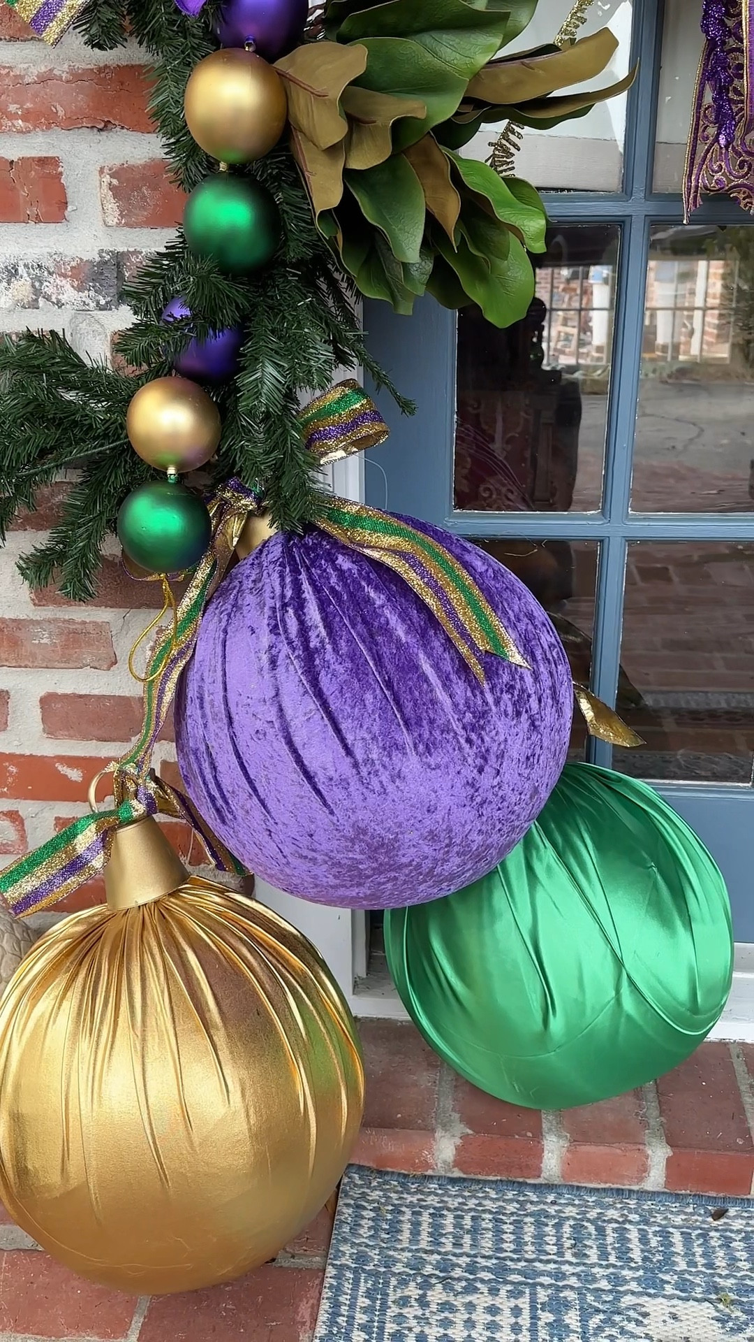 Mardi Gras DIY large ornaments 

#LTKhome