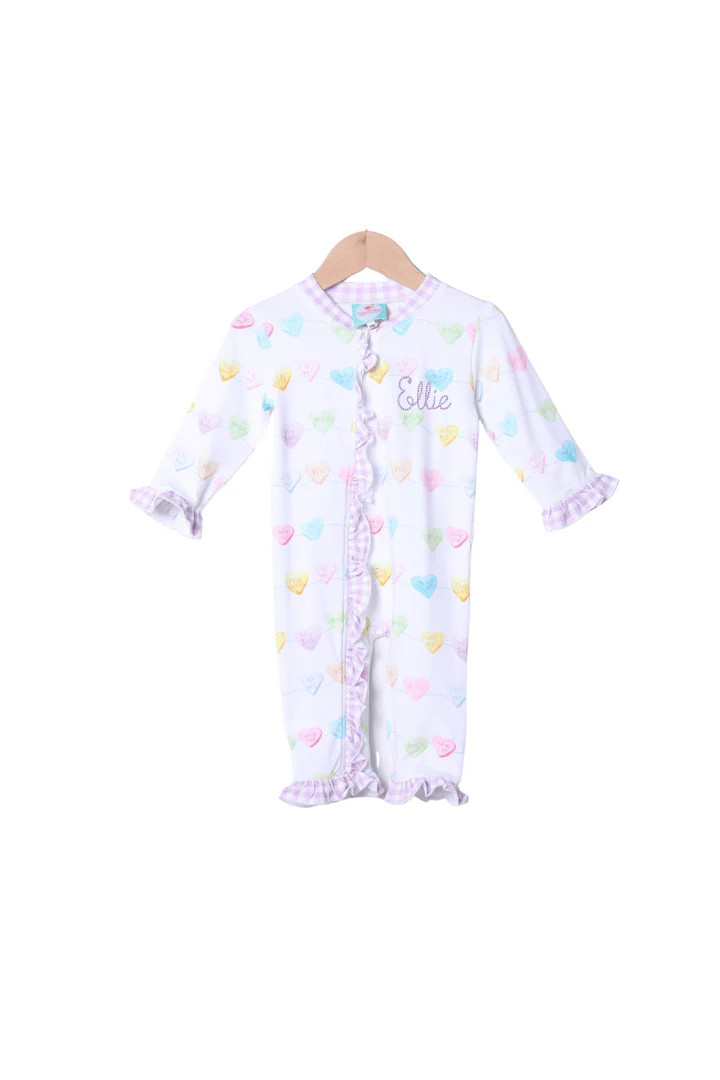 Sweet Conversation Heart Zippy | The Smocked Flamingo