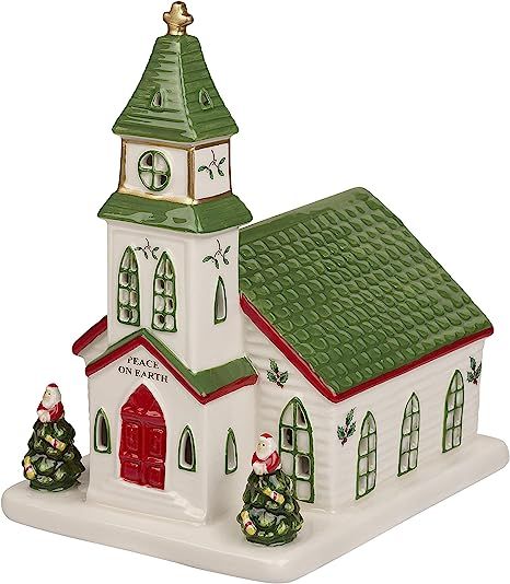 Amazon.com: Spode – Christmas Tree Collection Miniature Christmas Village Church, Figural Decor... | Amazon (US)