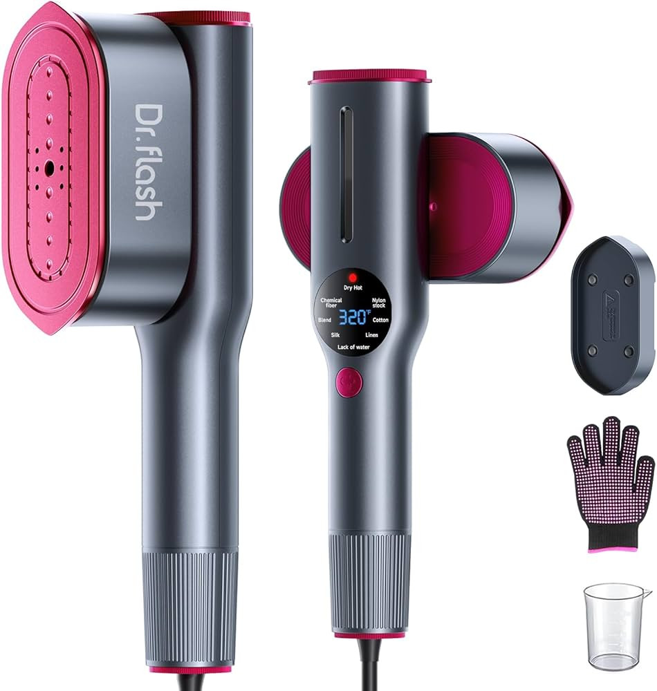 DRFLASH 2-in-1 Steamer & Iron for Clothes,15s Fast Heat-up 1200W Portable Handheld Garment Steame... | Amazon (US)