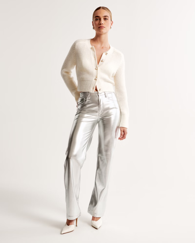 Crew Pearl Button Cardigan | Abercrombie & Fitch (US)