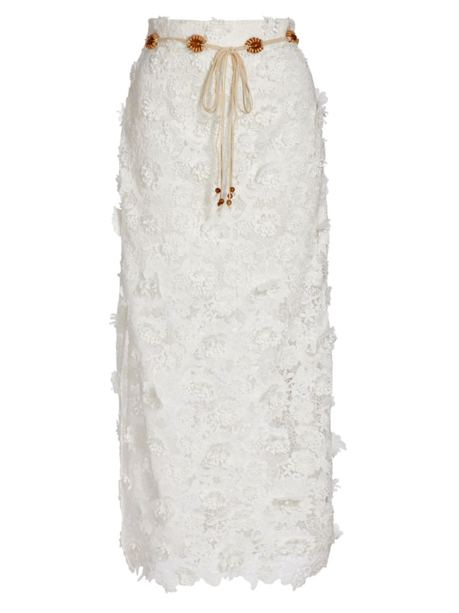 Raie Lace Flower Maxi Skirt | Saks Fifth Avenue