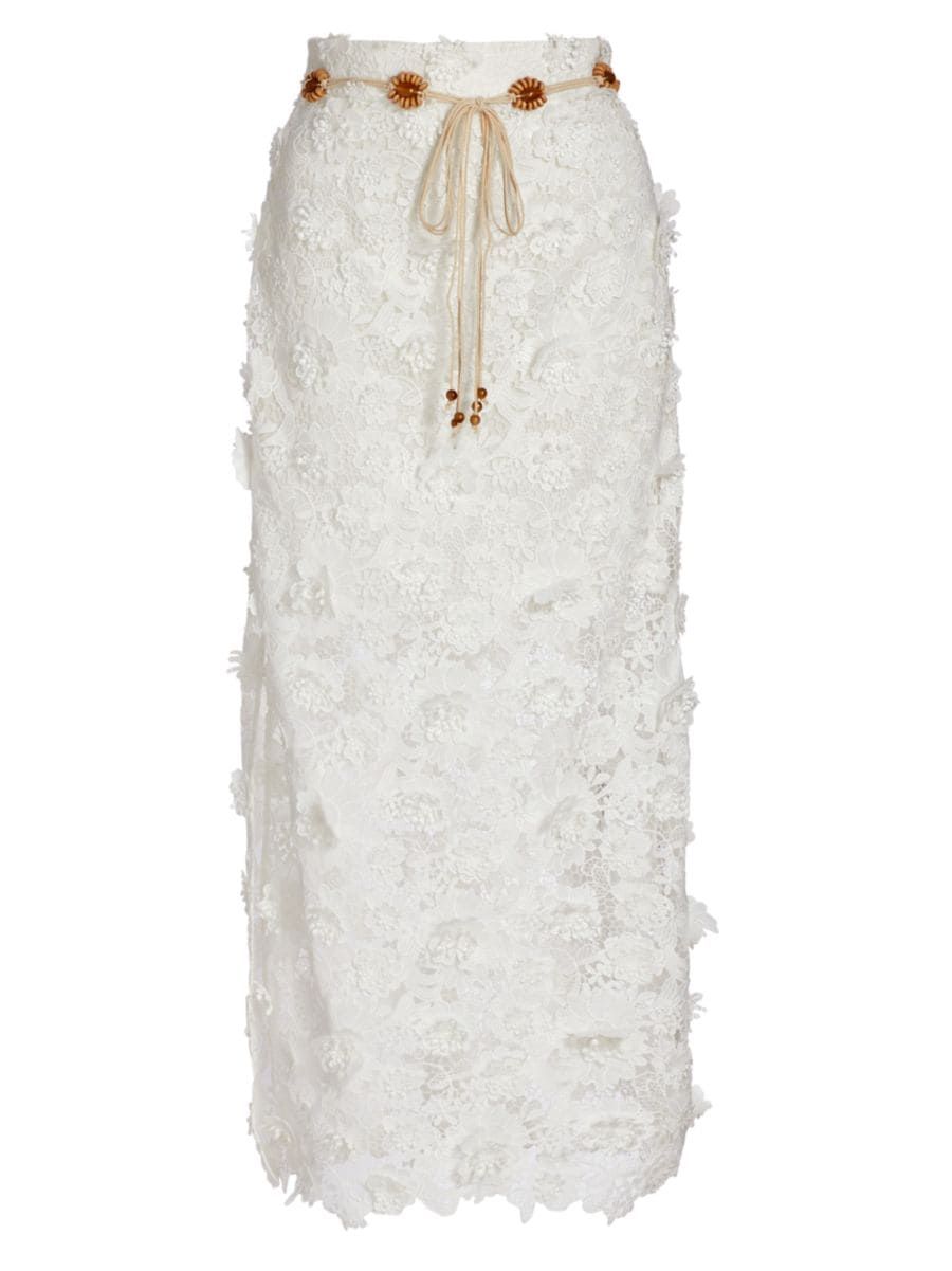 Raie Lace Flower Maxi Skirt | Saks Fifth Avenue