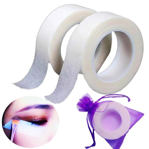 NswfDzk Invisible Facial Makeup Tape, Instant Facial Practice Makeup Tape, Facial Lifting Plastic Tape Eye Shadow Tape Eyeliner Tape (1602 New [66 Feet Length 1 Roll) | Amazon (US)