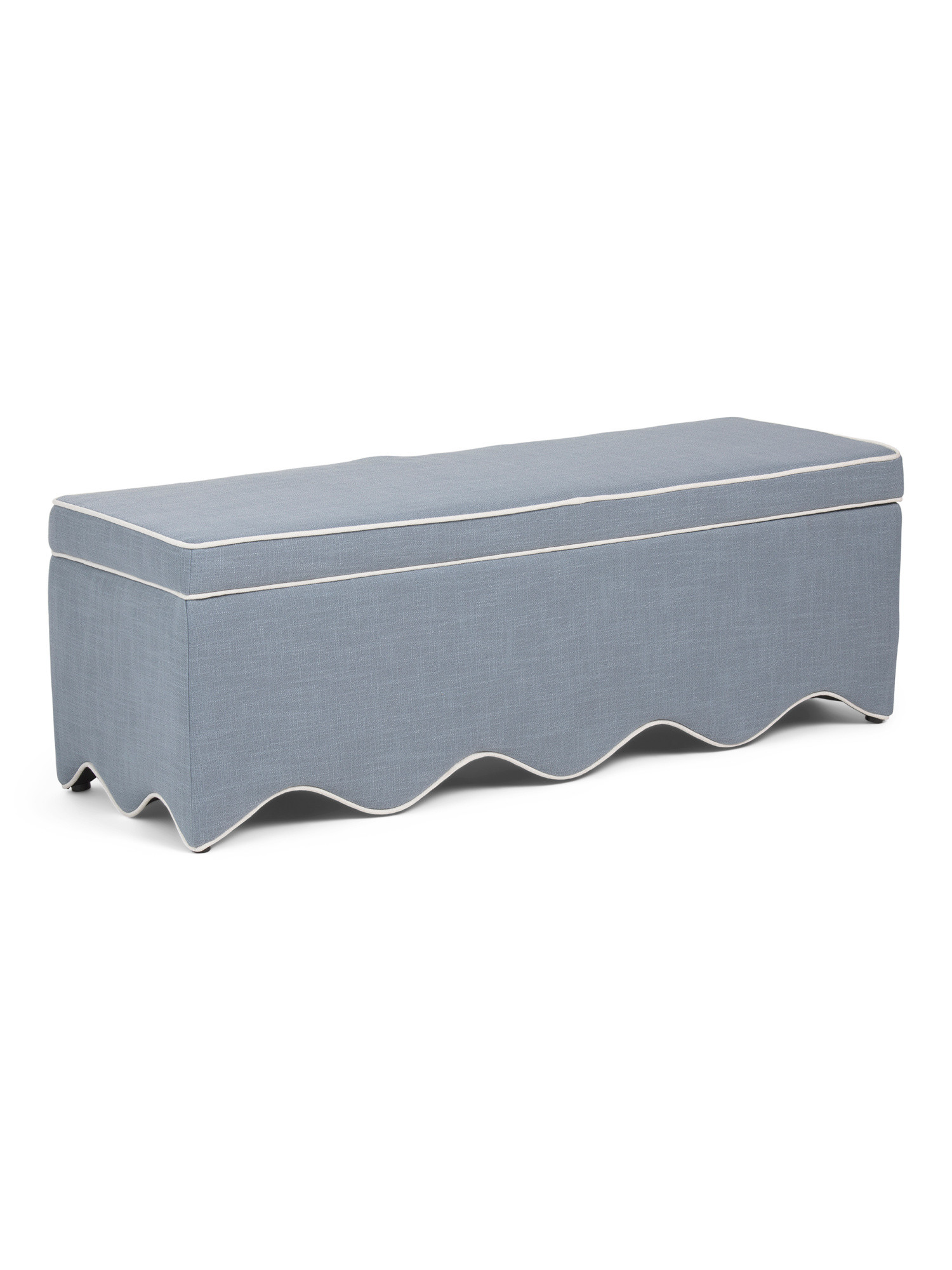 54.5x18 Scalloped Storage Bench | TJ Maxx