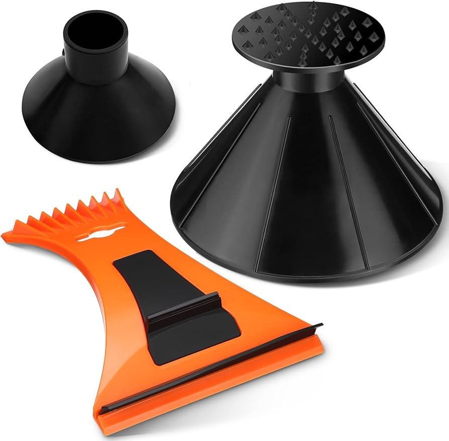 MATCEE Ice Scraper for Car Windshield Scraper Windscreen Ice Cone Funnel Car Window Snow Scraper ... | Amazon (US)