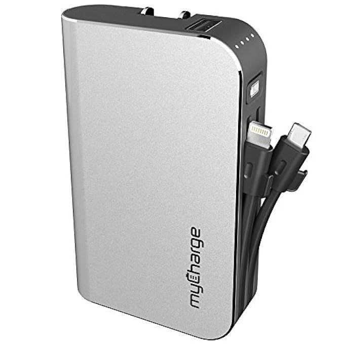 myCharge HubPlus Portable Charger 6700mAh/3.4A External Battery Pack with Built-in USB Port, Integra | Amazon (US)