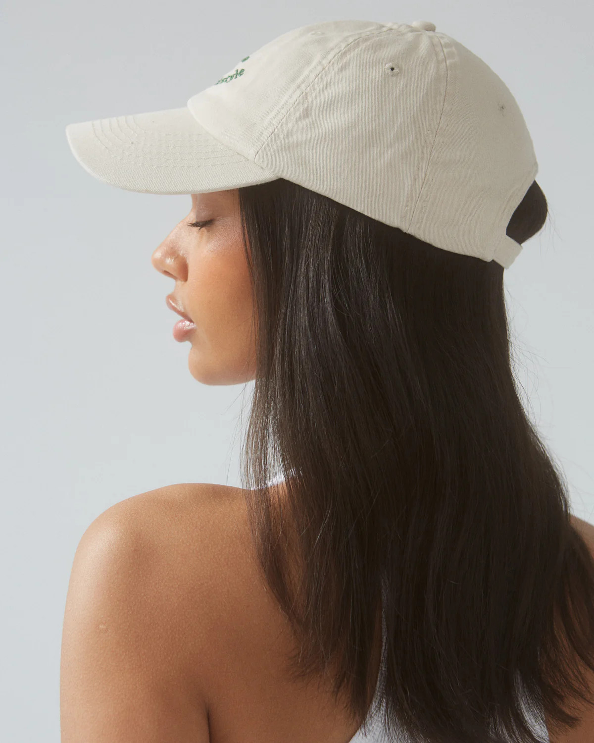 Varsity Cap - Cream/Green | Adanola UK