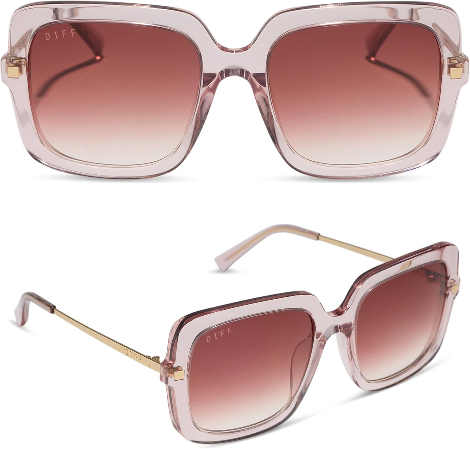 DIFF Sandra Designer Square Sunglasses for Women UV400 Protection | Amazon (US)