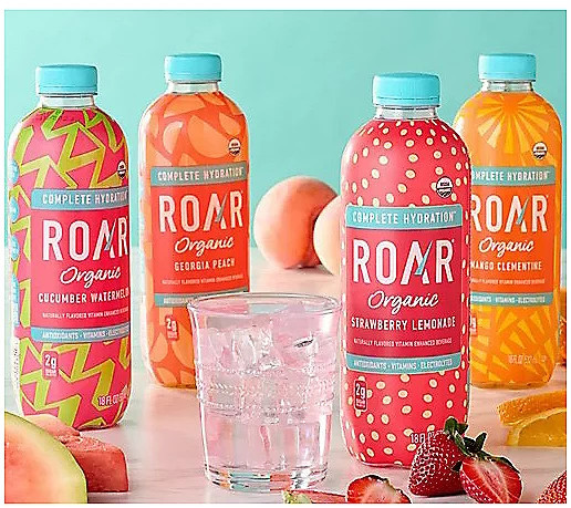 Roar Organic (24) 18oz Bottles Vitamin & Electr olyte Beverage | QVC