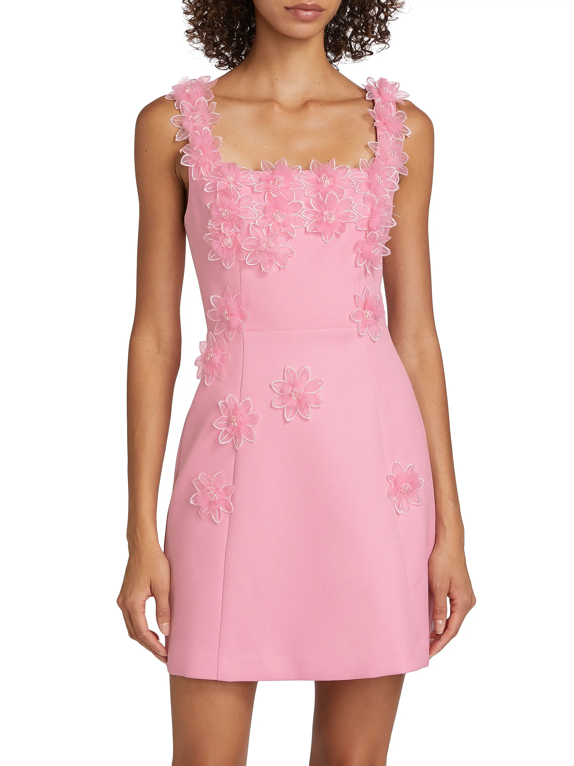 Bruges Floral Appliqué Minidress | Saks Fifth Avenue