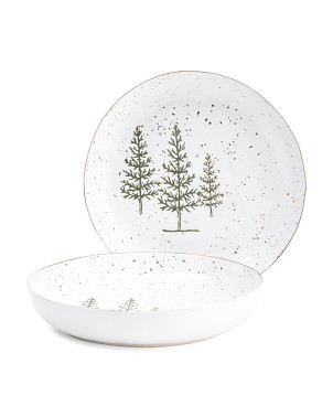 2pk Pine Forest Pasta Bowls | TJ Maxx